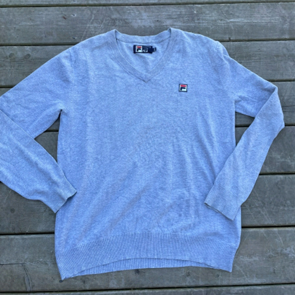 Fila Sweaters - FILA White Line vneck sweater size XL (skirt not included)